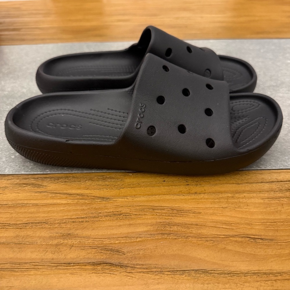 CROCS Classic Slide Black Women Size 11 - Picture 4 of 7